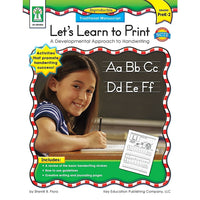 Livre numérique : Key Education - Let's Learn to Print  Traditional Manuscript, 804006-EB, prématernelle à 2e année-Vous recevrez deux courriels : le premier confirmant la totalité de votre commande et le second comportant un lien de téléchargement. Vous pourrez utiliser le lien de téléchargement immédiatement ou plus tard, comme vous le voulez.