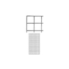 Wamaco - Panneau grillagé de 2 pi x 5 pi, blanc, paquet de 2-Solution idéale pour vitrine de commerçant, foire commerciale et présentoir multiusages