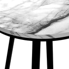Monarch Specialties - 2178 Table D'Appoint - 22 po H/Marbre Blanc/Metal Noir-10