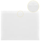 St. James – Cartes de correspondance, motif de croix, pliables à 5 1/2 po x 4 1/4 po, 65 lb, blanc, paq./50-Papier cartonné blanc de 65 lb, simple mais élégant
