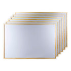 CTG Brands – Tableau blanc, grand, 23 po x 35 po, blanc, paq./6-Ensemble: livré avec deux attaches en métal pour un affichage mural facile à l'horizontale ou la verticale