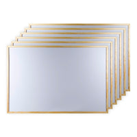 CTG Brands – Tableau blanc, grand, 23 po x 35 po, blanc, paq./6-Ensemble: livré avec deux attaches en métal pour un affichage mural facile à l'horizontale ou la verticale