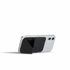 MOFT Snap-On Magnetic MagSafe Compatible Phone Wallet Stand pour iPhone - Noir-Cuir noir végétalien de première qualité
