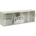 Quantum Storage Systems - Système De Casiers Modulaires Tip-Out, 23-5/8po La X 6-5/8po P X 8-1/8po H, 4 Tiroirs-Nbre de casiers-compartiments 4