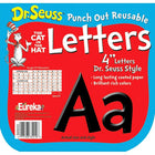 Eureka Dr. Seuss 4" Punch Out Deco Letter, Noir, 651 Pack-Réutilisable, imprimé sur du papier couché avec des couleurs riches