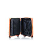 Champs - Ensemble de bagages rigide extensible 3 pieces Linen - Coral-Serrures TSA sur les valises de 24 et 28 pouces