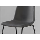 Monarch Specialties - 7752 Tabouret De Bar - Simili-Cuir Gris/Metal Noir-Capacité de poids : 264 lb