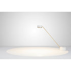 TuBICen - Polaris Lampe de bureau à DEL - Blanc-Blanc et Or, Aluminium, Acrylique