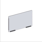 Mark Maker Modular Sneeze Guard Side - Acrylique transparent 1/4" - panneau de 35,5" Lx23,5"H - 2 traverses inférieures de 8"-Nos côtés modulaires transparents doivent être combinés avec les façades modulaires comme une extension pour une protection supplémentaire.