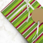  JAM Paper -  Papier d'emballage de Noël – Papier cadeau motif rayures joyeuses vert citron – 22,5 m². Pi - Vendu à l'unité-Quantité : Vendu à l'unité