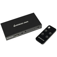 Iogear - Commutateur HDMI GHDSW4K4 4K à 4 ports avec télécommande-Commutateur HDMI 4K à 4 ports avec télécommande
