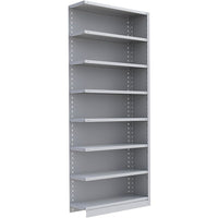 Metalware – Étagère enclenchable RK328, 8 tablettes, 36 x 18 x 88 (po), gris pâle-Système de tablettes ajustables offrant un espace de rangement solide, mais économique qui convient à vos besoins