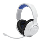 JBL - Quantum 360P Casque de jeu console supra-auriculaire sans fil pour Playstation - Blanc/Bleu-Poids: 0,55 lb
