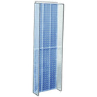Azar Displays – Panneau d’accrochage à ailettes latérales, 44 x 14 po, bleu (700350-BLU)-Pour une utilisation sur panneaux perforés ou panneaux muraux à lattes