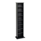 PrepacMC – Colonne de rangement multimédia, mince, noir-Colonne de rangement