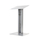 Urbann - Lutrin Y5 sans roulettes - aluminium et bois - naturel-610 mm x 510 mm x 1143 mm (24" x 20" x 45")