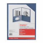 Staples - Portfolio à deux pochettes - bleu foncé - paquet de 10-Idéal pour organiser vos projets, présentations ou documents  