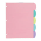 Staples - Intercalaires - Pastel-Diviseurs de format de lettre