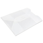 JAM Paper  - Petit porte-document avec rabat à insertion, 4 1/4 x 6 1/4 x 1/4 po, transparent givré,-Dimensions : 4 1/4 x 6 1/4 x 1/4 po petit