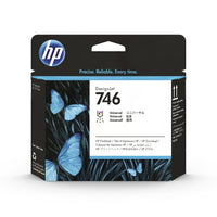 Tête d’impression HP 746 DesignJet-Couleur de l’encre : noir mat/cyan
