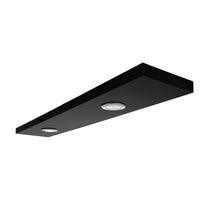 Kiera Grace - Tablette flottante Stockholm Aberg avec lumière à DEL - noir, 48 po, fini mat-Mesure: l'étagère flottante blanche mesure 9,25 "L x 47,2" L x 1,5 "H et peut contenir jusqu'à 10 livres de luminaires décoratifs