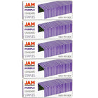 JAM PaperMD – Agrafes de taille standard, violet, paquet de 5-Taille : 0,5 x 0,25 po