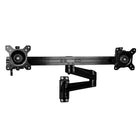 StarTech Support mural pour deux écrans (ARMDUALWALL)-Le bras de fixation s’étend jusqu’à 23 po (585 mm) et se replie jusqu’à 6,5 po (165 mm) du mur pour un encombrement minimal