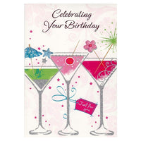Rosedale – Cartes de souhaits et enveloppes, Celebrating Your Birthday, 5 1/2 x 8 po, 12/paquet (15721)-Imprimé sur papier cartonné non couché de haute qualité