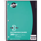 Hilroy - Cahiers de notes 3 sujets, 10 1/2 po x 8 po, variés, perforé à 3 trous-10 1/2 po x 8 po