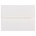 JAM Paper Enveloppes Strathmore A2, fini vergé blanc éclatant, 250/paquet-Enveloppes Strathmore en papier sergé blanc brillant