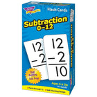 TREND enterprises Inc. Ensemble de cartes éclair, Soustraction 0 à 12, 91 cartes-Cartes : 7.6 x 15.2 cm