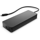 HP - Concentrateur multiport USB-C universel-7 ports multifonctions offrent une solution complète pour à peu près n'importe quelle connexion de données, vidéo ou réseau. 1 HDMI 2.0, 1 port d'affichage 1.2, 2 ports USB-A, 1 port USB-C, 1 port passthrough USB-C et 1 port Ethernet.