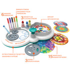 Crayola - Station d'art Spin & Spiral-Les disques en papier peuvent être utilisées comme recharges.
