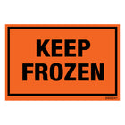 SPC - Étiquette Adhésive "Keep Frozen" - 2 po x 3 po - Noir Sur Rouge Fluorescent - Paquet de 500-Étiquette adhésive "Keep Frozen"