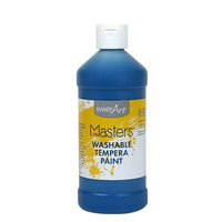Peinture lavable non toxique Little Masters, 16 oz, bleu, paquet de 6-Les produits lavables Little Masters sont le choix économique pour le jeune artiste