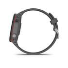 Montre Intelligent et moniteur d’activité Garmin Forerunner® 255 Running - Gris ardoise-Autonomie de la batterie: Mode montre connectée jusqu'à 14 jours, Mode GNSS GPS uniquement jusqu'à 30 heures, Mode GNSS tous systèmes jusqu'à 25 heures, Mode GNSS tous systèmes plus multibande jusqu'à 16 heures