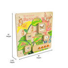 Flash Furniture - Tableau d'activites STEAM Bright Beginnings de qualite commerciale avec finition naturelle,accents multicolore-S'installe sur les systemes muraux STEAM sans outils requis