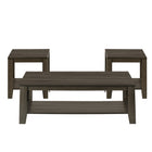 Monarch Specialties - 7883P Ens De Tables - 3Pcs/Chêne Brun-Un match parfait pour votre divan avec une finition polyvalente d'aspect bois chêne brun.