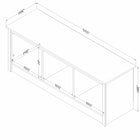 South Shore - Toza - Banc d’entrée avec rangement - Pin blanc-Accessoires non inclus