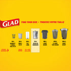 Glad - Sacs à ordures noirs - 74L - Paquet de 40-SACS DE GRANDE CAPACITÉ qui peuvent contenir tous vos déchets.