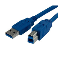 StarTech ® Câble USB 3.0 A vers B ultra haute vitesse, mâle/mâle, 3 pi-Remplacez vos câbles usés ou manquants à l’aide de ce câble USB 3.0 ultra haute vitesse A vers B de 3 pi – mâle/mâle