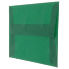 JAM Paper Enveloppes translucides A10, vert course, 250/paquet-Intérieur vierge où écrire un mot personnalisé