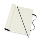 Moleskine - Carnet Souple Grand Format À Pages Lignées Et Blanches - 5 po x 8,25 po - Noir-Noire