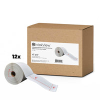 Premium Tape - 4 x 6 po (102 mm x 152 mm) Étiquettes Thermiques Directes - Noyau de 1 po (25 mm) - Paquet de 12-Étiquettes Thermiques Directes