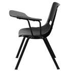Flash Furniture – Chaise coquille ergonomique avec tablette rabattable à gauche, noir (RUTEO1BKLTAB)-23 larg. x 28 prof. x 32,13 haut. (po)