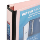Staples - Reliure Better Binder - 1½ po - rose-Grâce à la fenêtre transparente, ces reliures sont de bonnes reliures de présentation