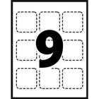 Avery - Cartes d'affaires carrées - 2-1/2 po l x 2-1/2 po L - blanc mat - paquet de 180-Bords lisses d’allure professionnelle sans trace de perforation grâce à la technologie Coupe nette