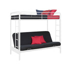 Lit superposé une place/futon - Blanc-Design multifonctionnel. Futon se transformant rapidement et de manière sécuritaire en lit deux places