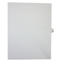 Mark Maker – Onglets séparateurs juridiques blancs, 1/26 onglets, format lettre, sans trous, lettre M, 25/paquet-Onglets séparateurs blancs, 1/26 onglets
