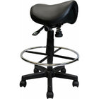 Nicer Furniture - tabouret de selle sans dossier - noir-Faux cuir